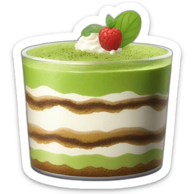 matcha tiramisu sticker