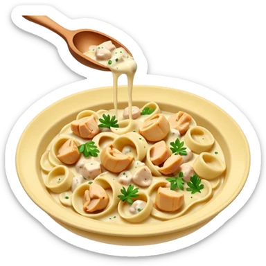 Chicken tortellini Alfredo  sticker