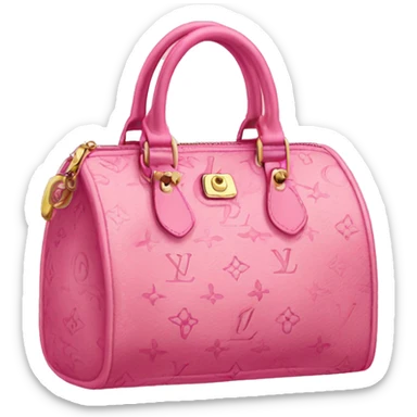 Pink LV bag sticker