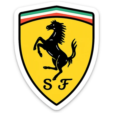Ferrari logo sticker