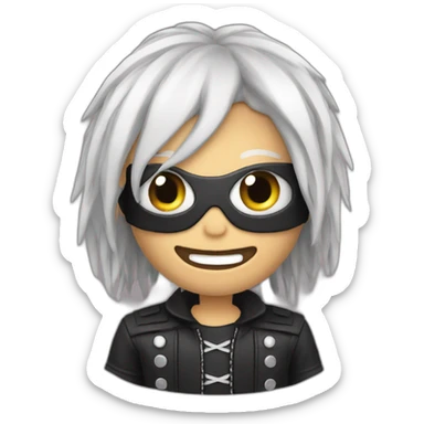 metalhead birthday cake sticker