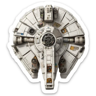 The Millennium Falcon from Star Wars  sticker