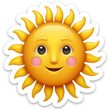 sol con signo de pregunta sticker