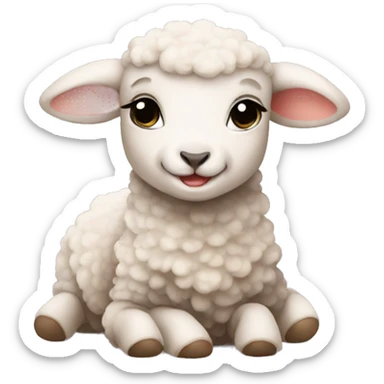baby lamb sticker