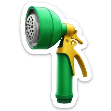 garden sprinkler golden water spraying  sticker