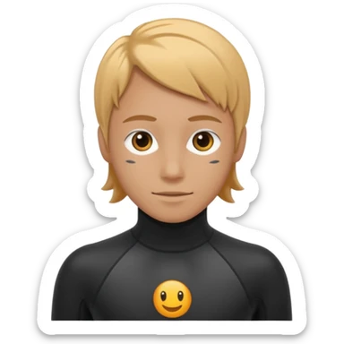 diver wetsuit sticker