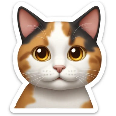 Calico cat sticker