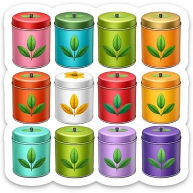 Herbal Tea Tins sticker