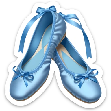 Blue ballet shoes sticker