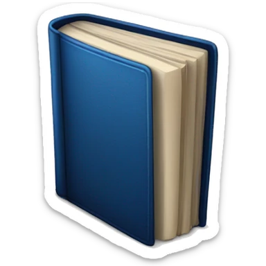 dark blue book sticker