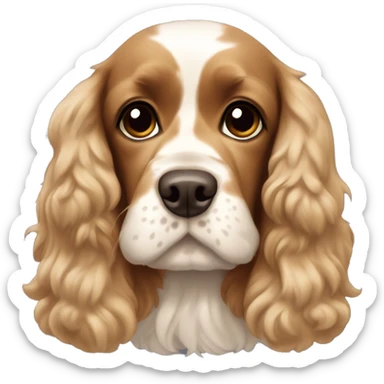 Palen American cocker spaniel inlove sticker