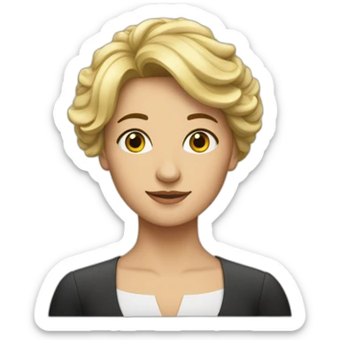 Une femme allemande  sticker