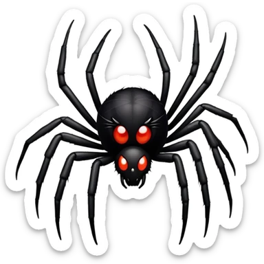 Scary with a spider sticker
