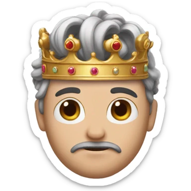 the crown is knocked off the head with a slipper sticker