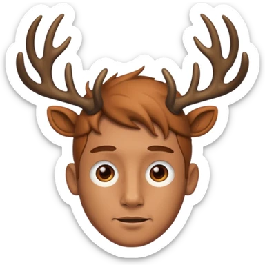 Celtic god Carnunous  sticker