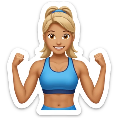 Gym girl sticker