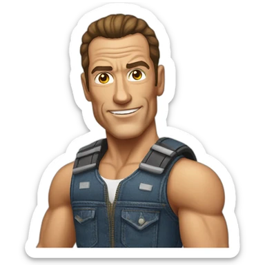 jean Claude van Damme sticker