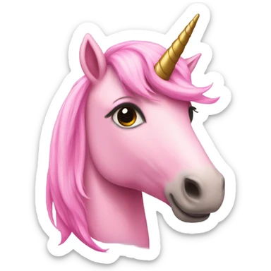 pink unicorn sticker