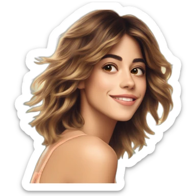 tini stoessel tomando el sol sticker