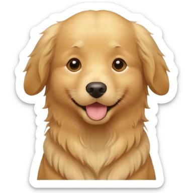 Light golden retriever  sticker