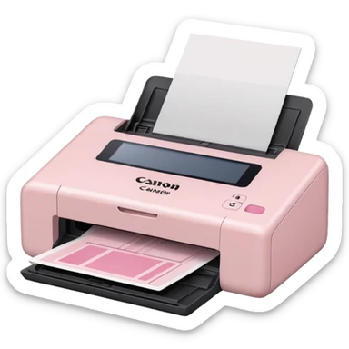 Pale Pink Scanners Canon sticker