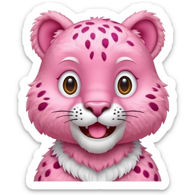 Pantera rosa con un buen amigo sticker