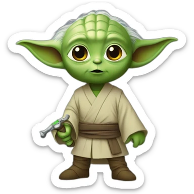 young-yoda-with-sword sticker