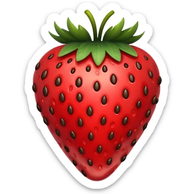Chocolate dipped strawberry  sticker