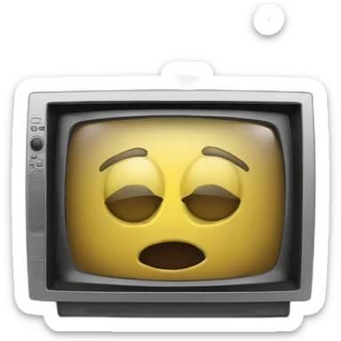 Tv with the text "pantalla" written on the screen sticker