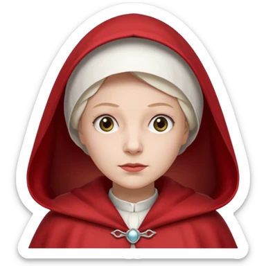 mujer de la portada de  el libro el cuento de la criada sticker