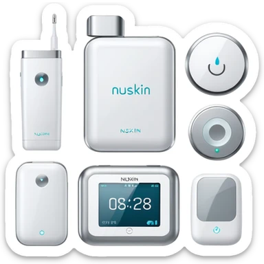 Quiero que me crees emogis de los dispositivos de nuskin  sticker