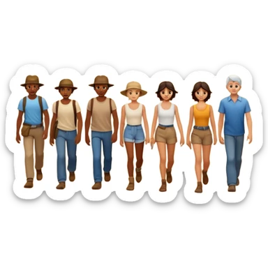 The israelites crossing the wilderness sticker