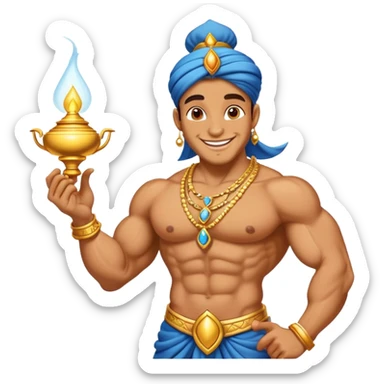 genie of the lamp sticker