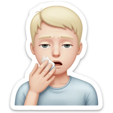 Person strangling themselves  sticker