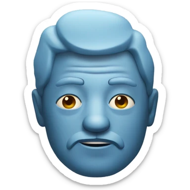 Stoned chilled emoji  sticker