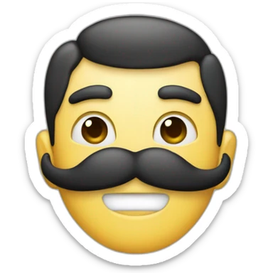 signifies an elite coder in cirlce shape, with vendetta mustaches sticker