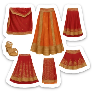 indian lehenga sticker