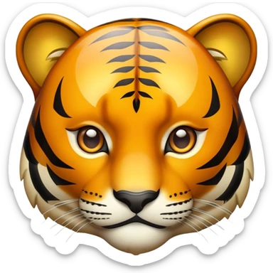 Generate a bold, playful emoji-style icon of a tiger eye with a subtle sparkle or glint, symbolizing sharp observation and quick, witty reactions. The eye should feel intense yet friendly – like a wise and curious animal noticing something funny.




 sticker