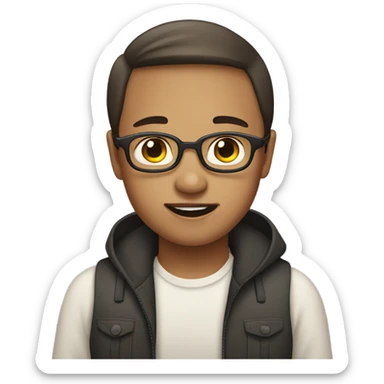 Make a teenager with Down syndrome  sticker