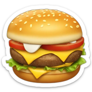 Hamburger qui marche sticker