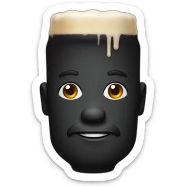 Black Block drick beer sticker