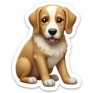 Un perro ladrando sticker