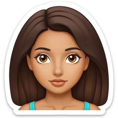 Beautiful Latina girl  sticker