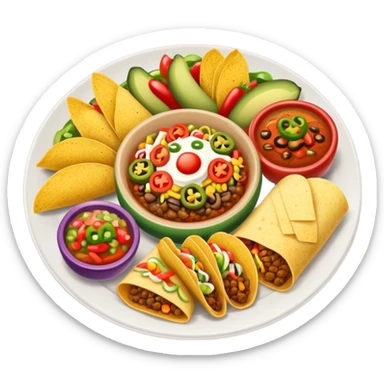 Mexican food sticker