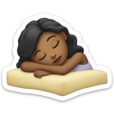 A girl sleeping  sticker