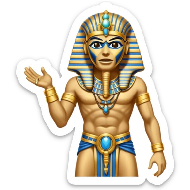 iron maiden powerslave egypt eddie elegante glamour sparkle dance sticker