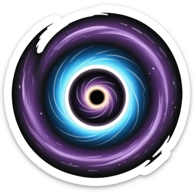 Black hole sticker
