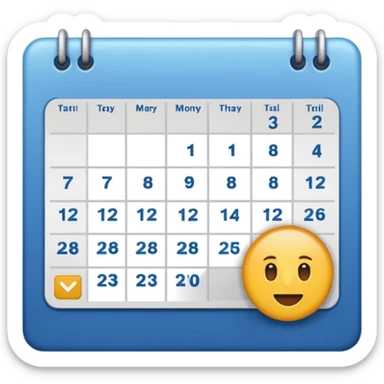calendar sticker