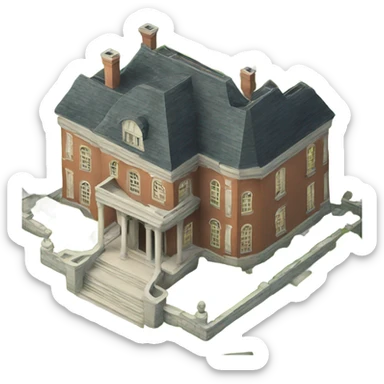 Old money mansion  sticker