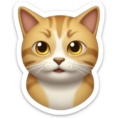 Gato llorando de risa sticker